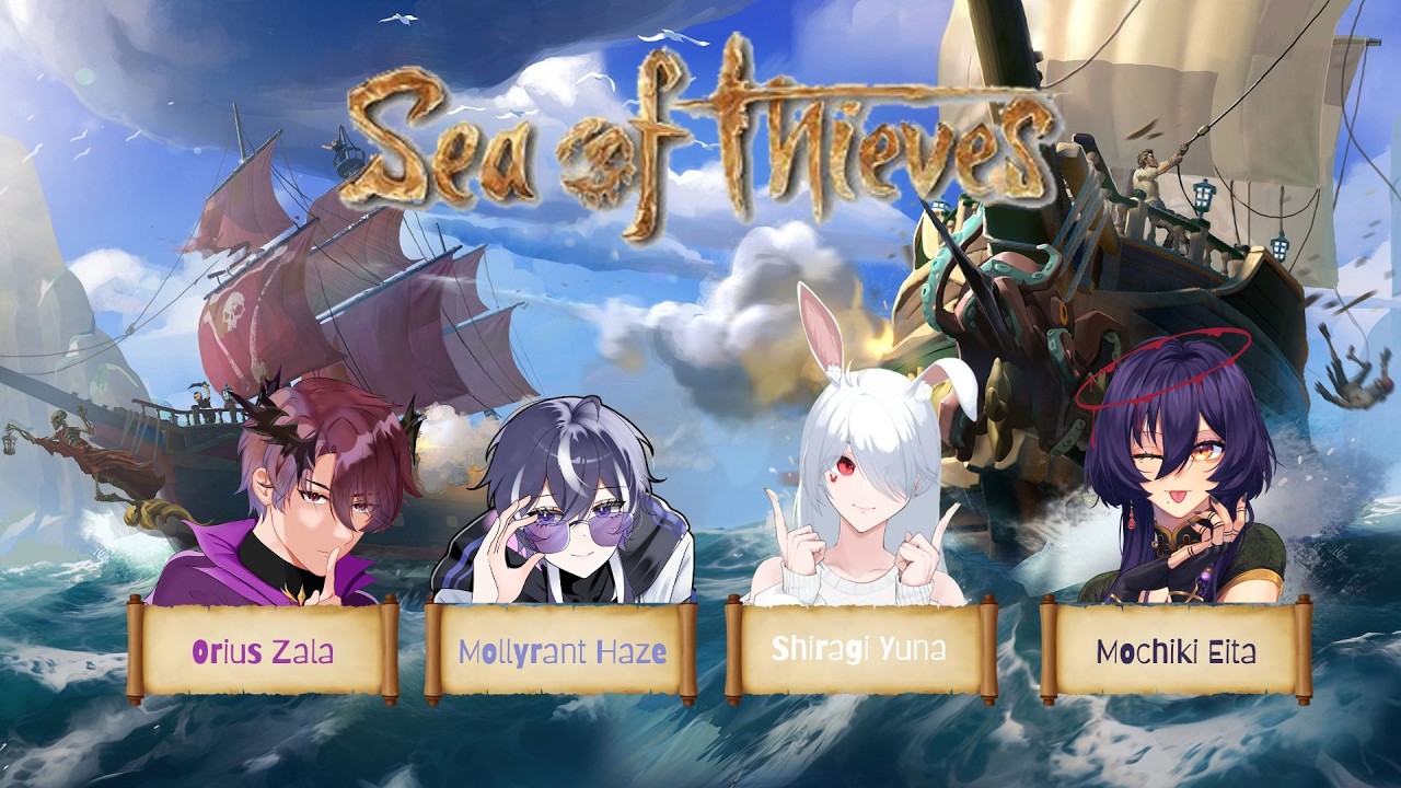 (Collab Sea of Thieves) Menjadi pirate nyari harta karun *lebih tepatnya berburu megalodon*