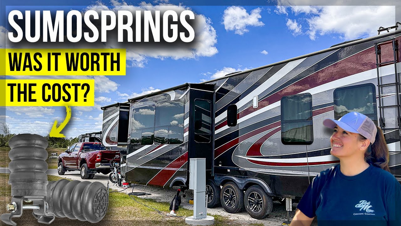 Sumo Springs INSTALL and REVIEW on a Toy Hauler RV (Before & After ROAD TEST INCLUDED!) 🤔🔧