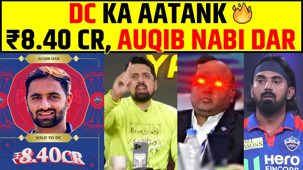 DC KA AATANK 🔥₹8.40 CR, AUQIB NABI DAR | DELHI CAPITALS | #ipl2026 #dc #auction