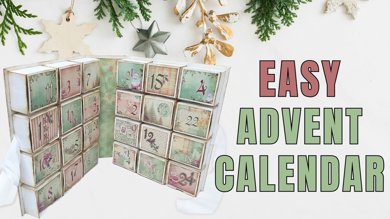 Простая книга-календарь Адвента l Идея для календаря Адвента #adventcalendar #christmas