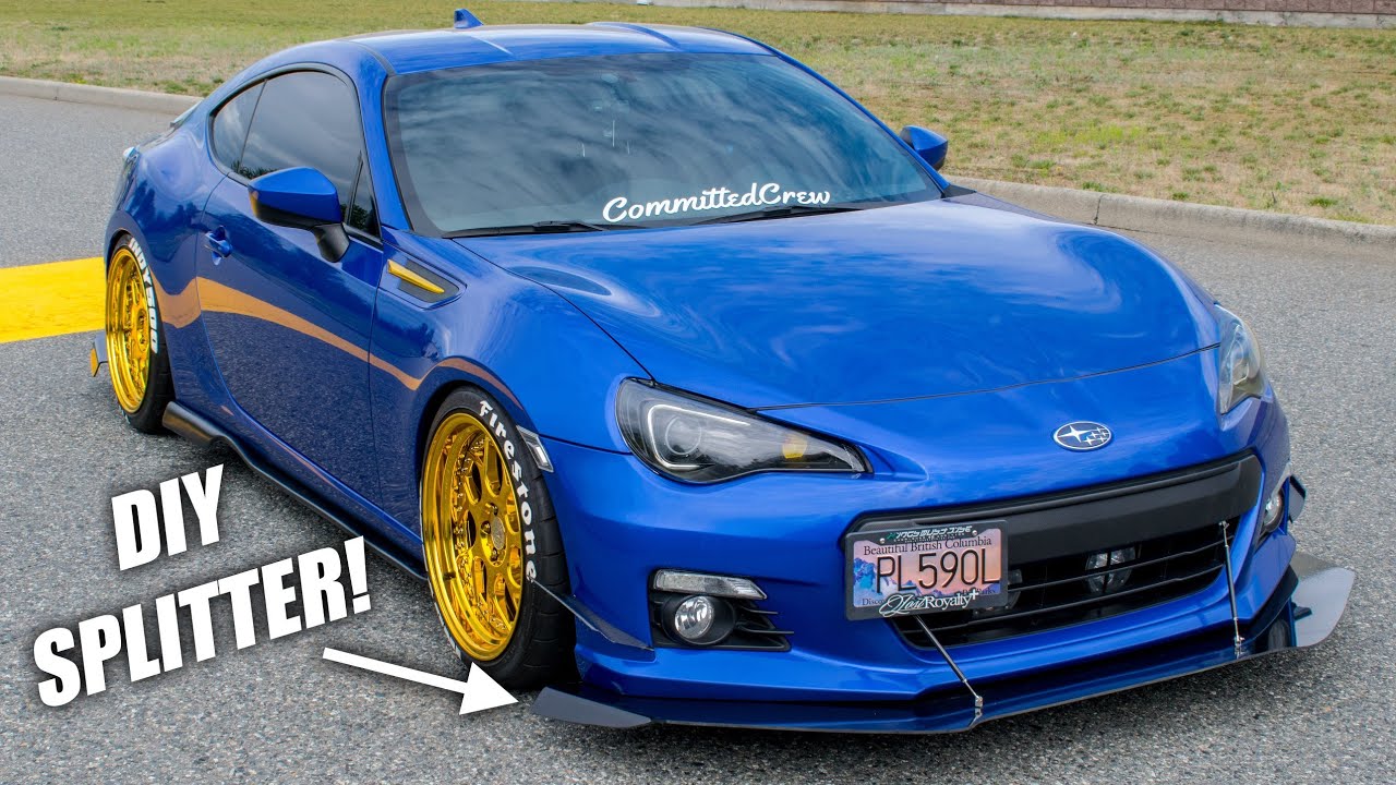 Making an AGGRESSIVE Front Splitter & Canards for the BRZ😍