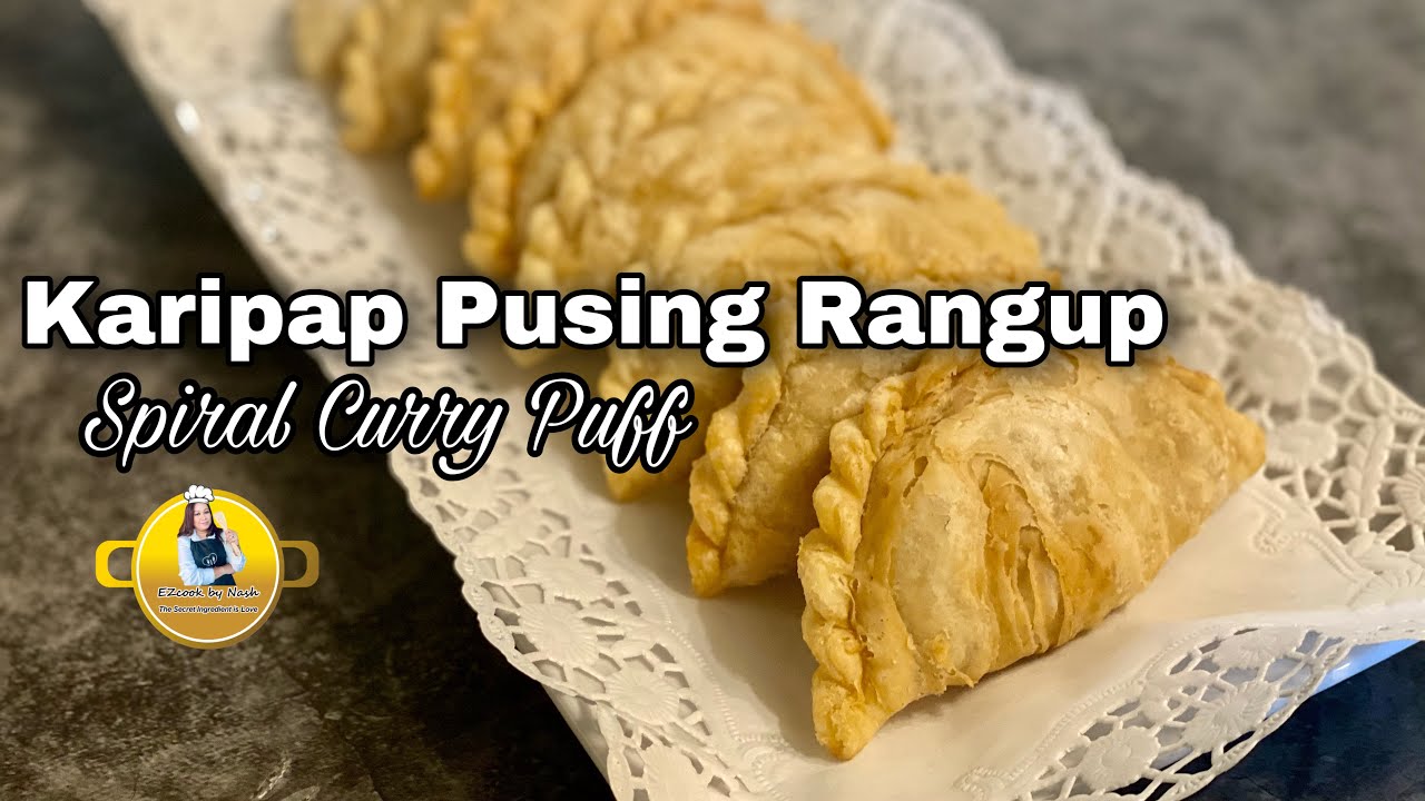 Karipap Pusing Rangup | Crispy Spiral Curry Puff