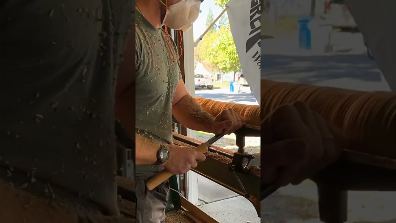 Turning A Heavy White Oak Split Into a Baseball Bat Billet