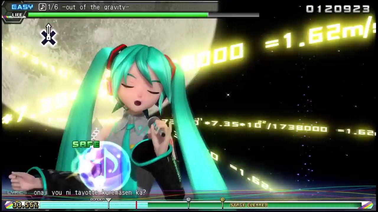 Girl sing game blue hair