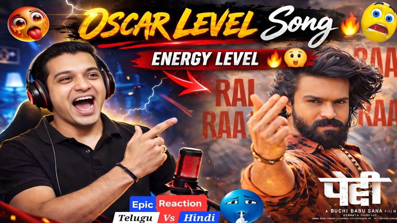 Ram Charan – Rai Rai Raa Raa - Reaction 😜🔥 (TELUGU Vs HINDI ) | Peddi | AR Rahman | RitikRaj4u 