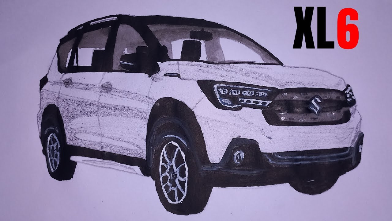 Handmade Sketch of Maruti Suzuki XL6