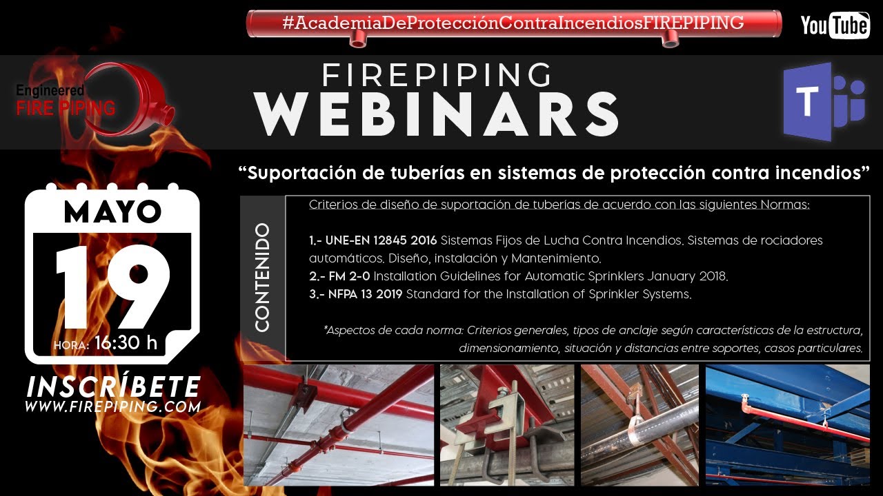 EFP-WEBINAR#01 - SUPORTACIÓN DE TUBERÍAS EN SISTEMAS CONTRA INCENDIO