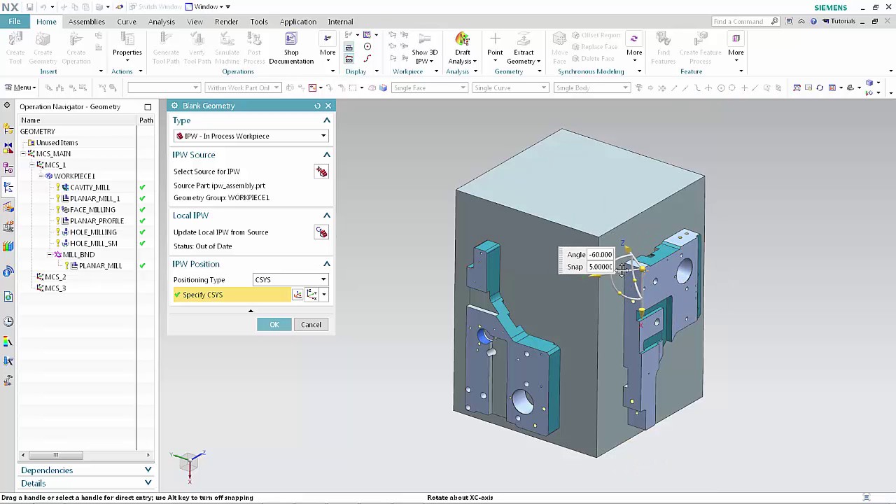 IPW Transfer Enhancements in NX CAM