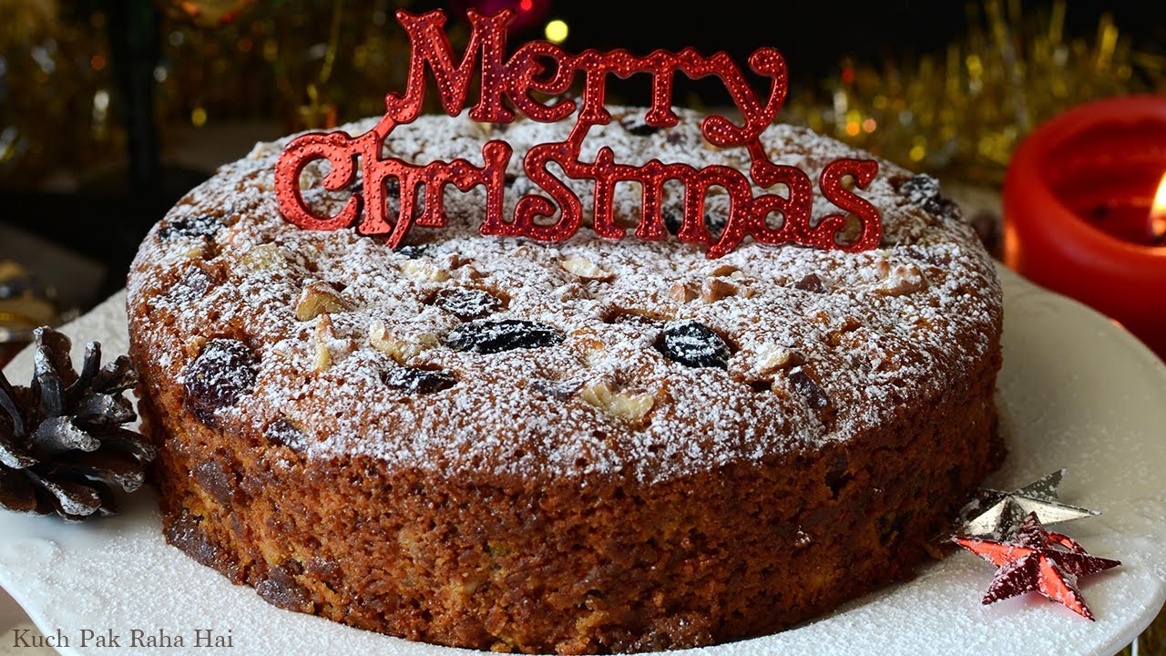 Eggless Christmas Fruit Cake Recipe | Eggless Christmas Plum cake | No eggs Fruit cake