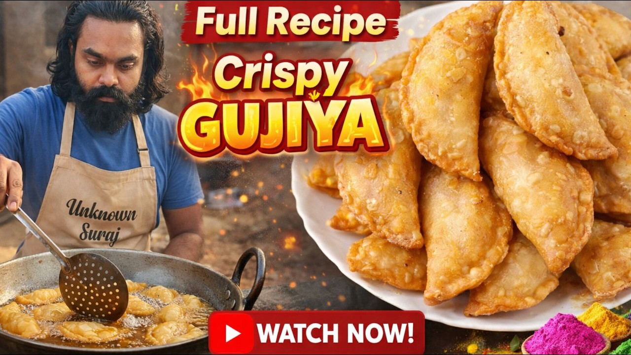 होली स्पेशल गुजिया 😍 | इतनी खस्ता कि दिल खुश हो जाए!