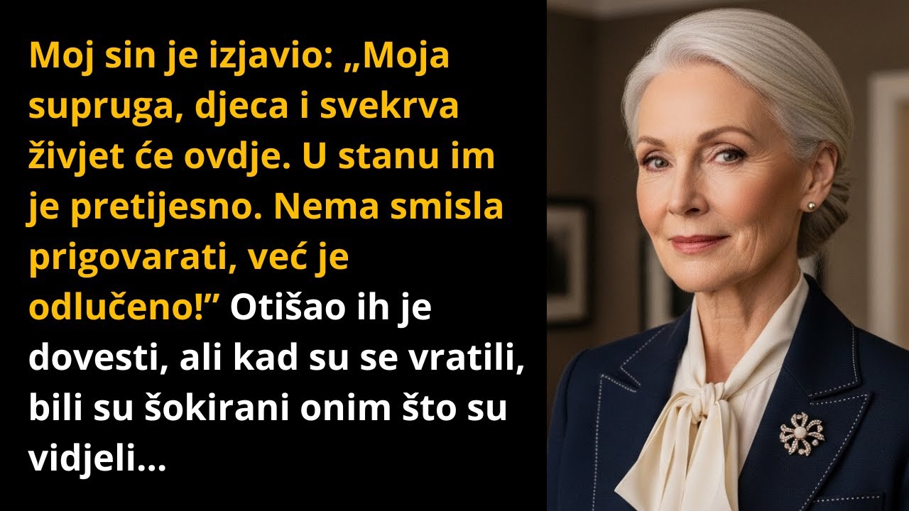 Sin mi je rekao: „Moja žena, djeca i svekrva živjet će ovdje. Gužva je, ali odlučili smo…”