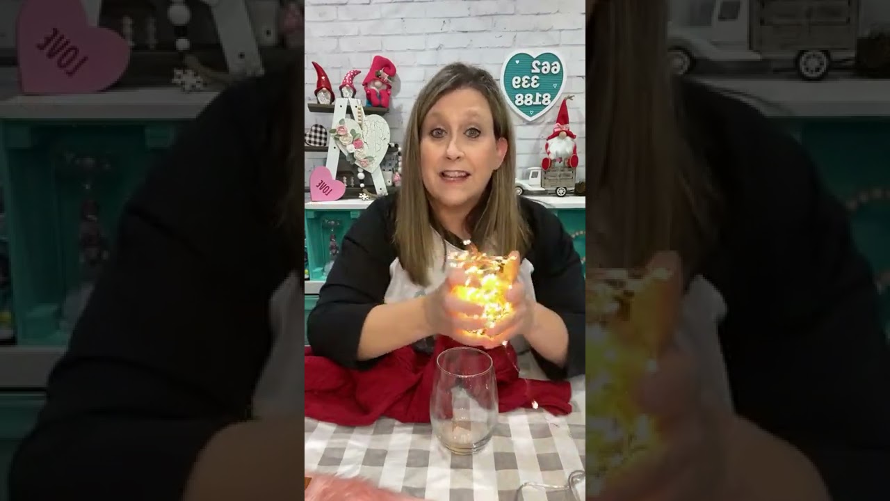 Light up Valentine gnome DIY