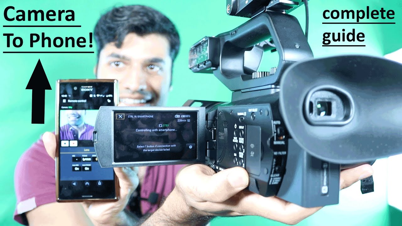 How to connect phone to Sony Camcorder