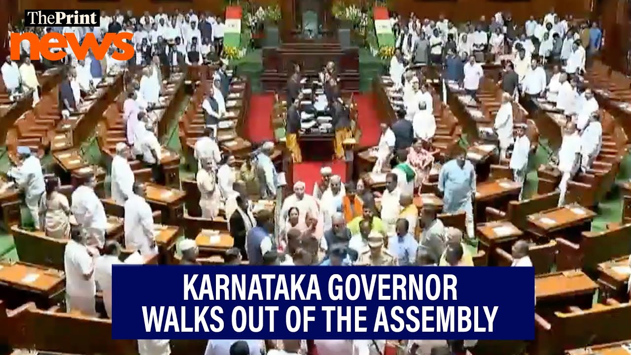 Karnataka Governor Gehlot walks out of the Legislative Assembly