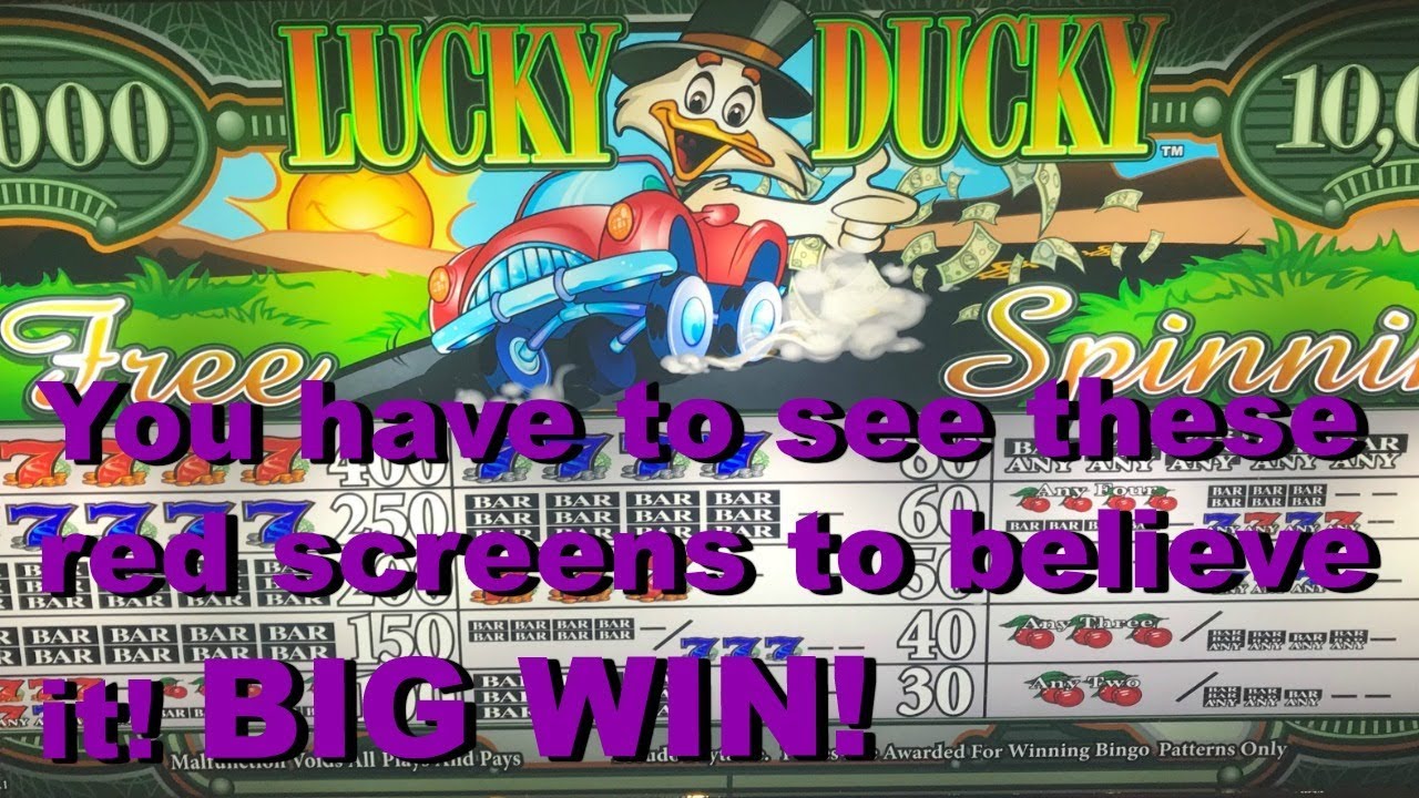 BIG, BIG WIN!! Red screens x 17 in a row! Lucky Ducky Free Spinnin