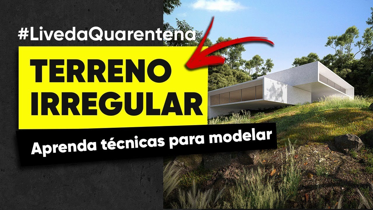 📺 LIVE DA QUARENTENA - Como modelar terreno irregular no 3ds MAX