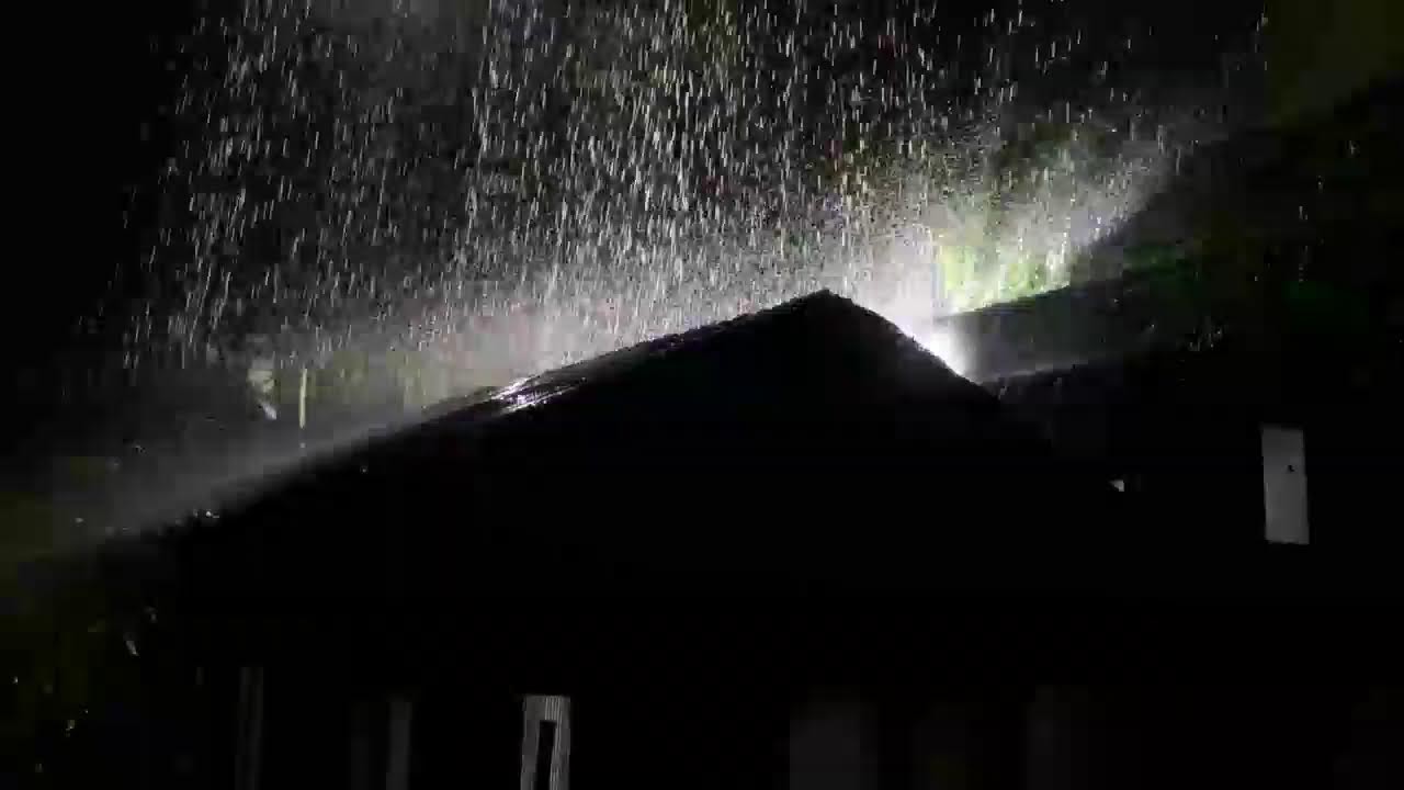 ASMR Rain on Tin Roof at Night | Fall Asleep Fast