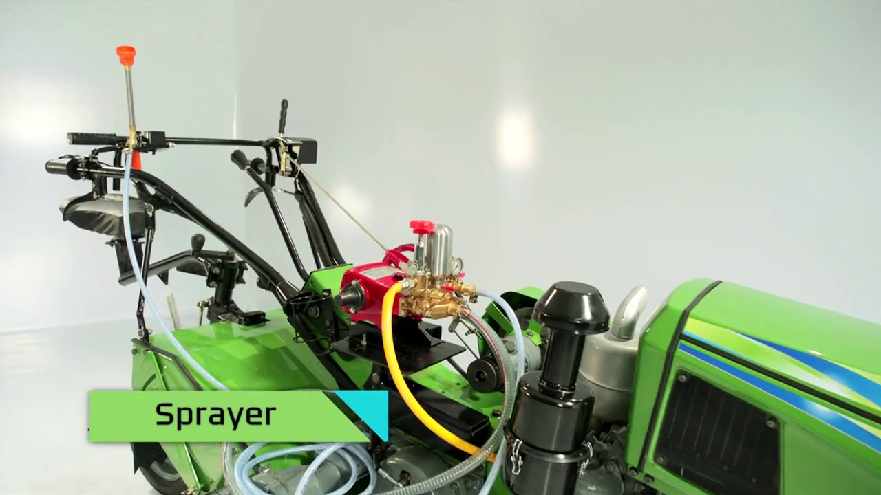 Kirloskar powertiller with Sprayer attachment