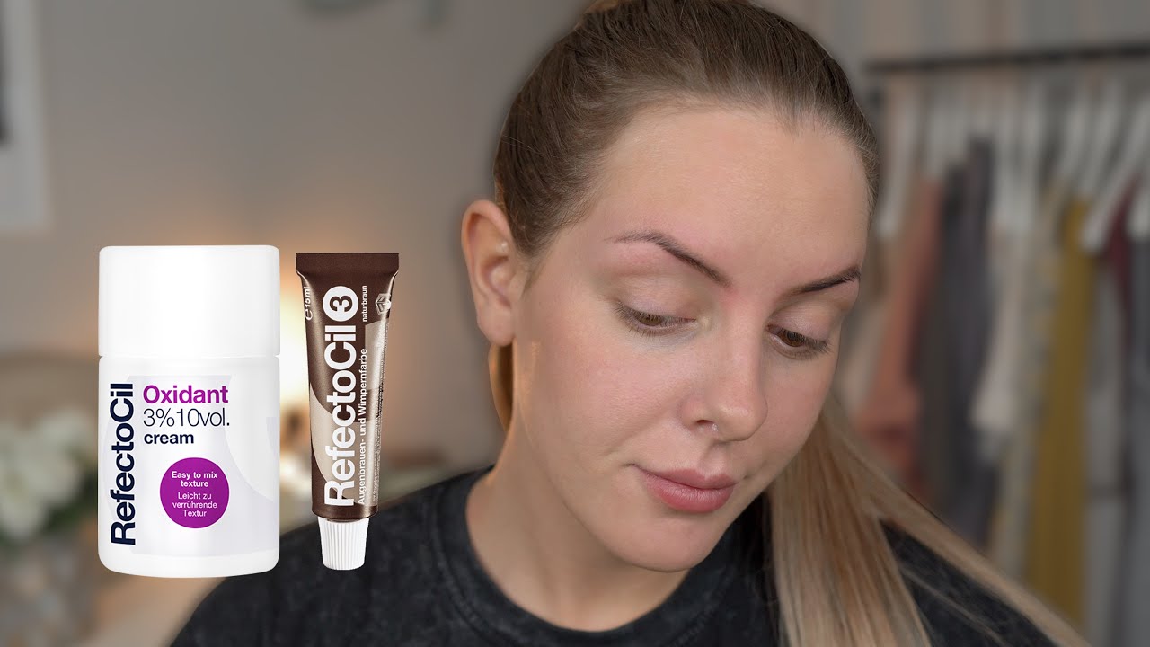 REFECTOCIL EYEBROW TINT TUTORIAL | TINT BROWS AT HOME
