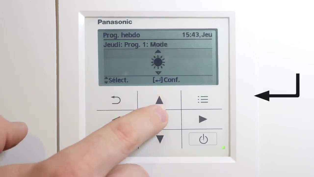 Tuto PAC Aquarea 3 - Réglage de la programmation hebdomadaire