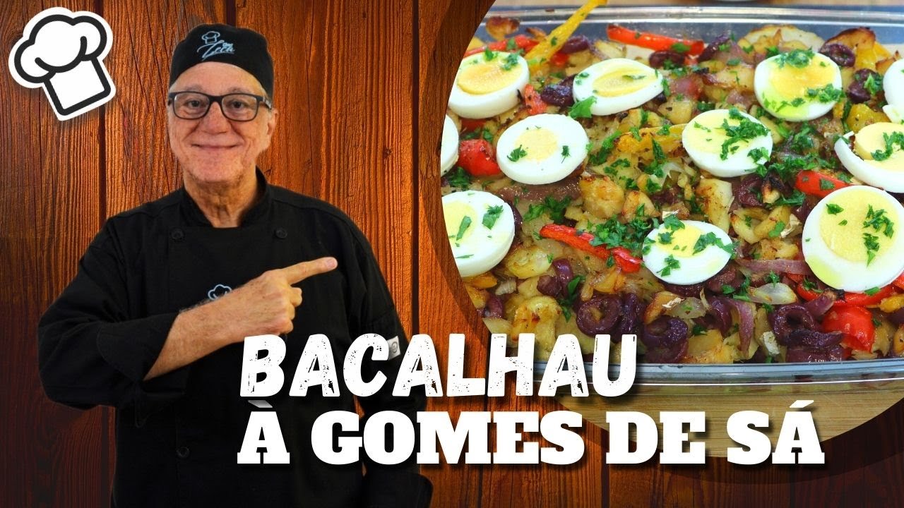 Como fazer Bacalhau &agrave; Gomes de S&aacute; | Receita f&aacute;cil e MUITO BOA | Chef Zeca