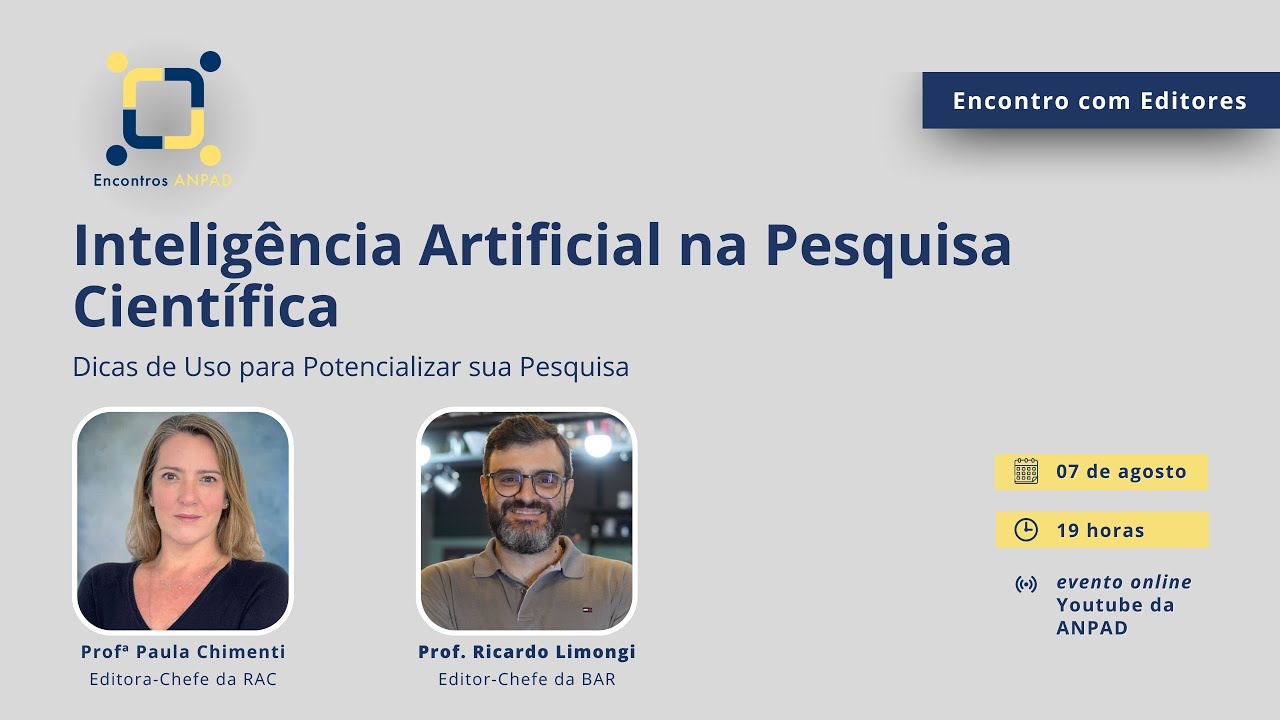 ANPAD - Inteligência Artificial na Pesquisa Científica: Dicas de Uso