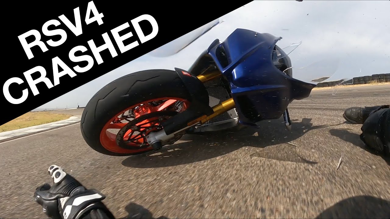 RSV4 Practice and lowside crash