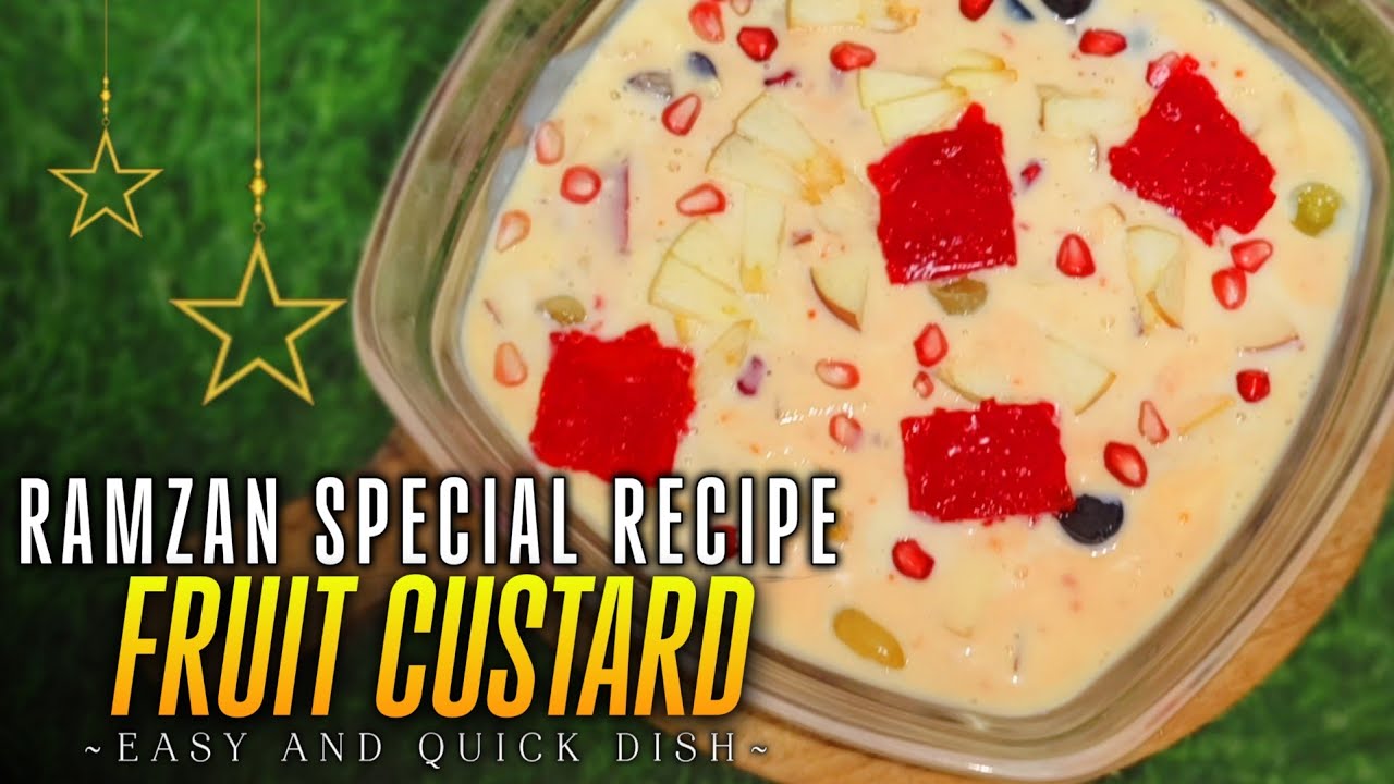 Ramzan fruit custard recipe\ Iftar special creamy custard desert recipe| fruit custard recipe\2026