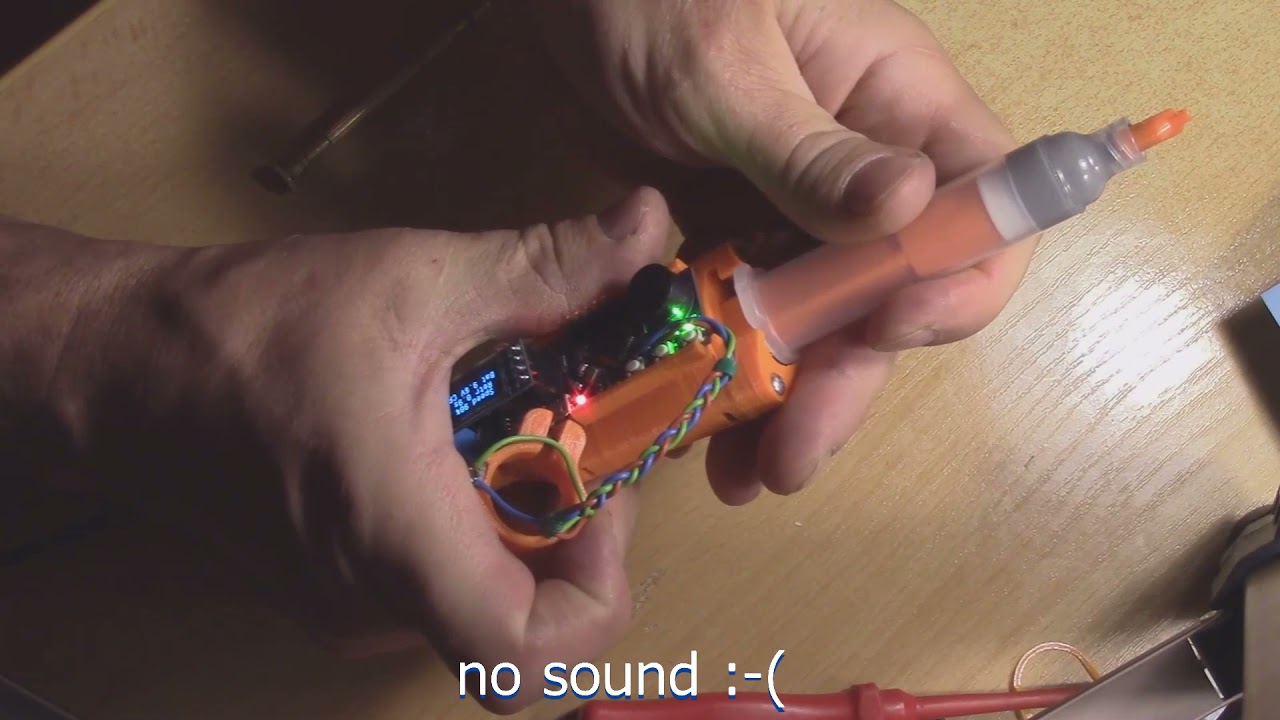 3D Printed Solder Paste Dispenser with DCMotor. Assembly and first testing
