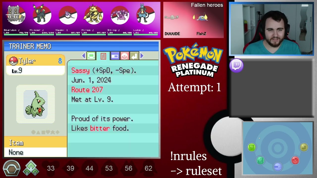 Aaron & Fantina | Renegade Platinum Hardcore Nuzlocke | Twitch Stream 12/01/2025