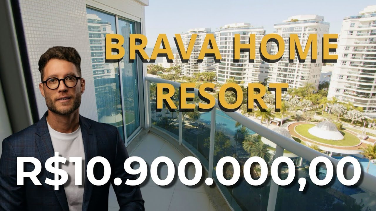 Apartamento finamente mobiliado no Brava Home Resort com vista mar privilegiada