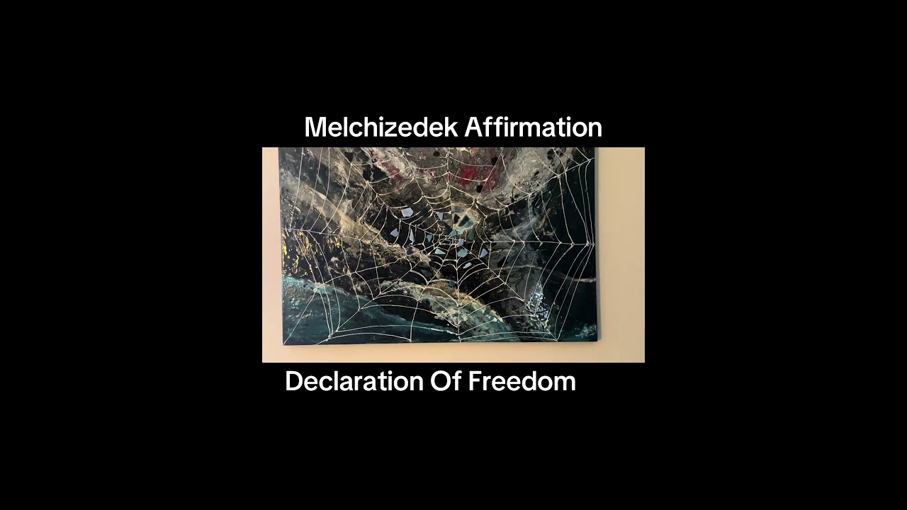 Cosmic Web Painting Declaration Of Freedom Healing Divination Art affirmation OOAK