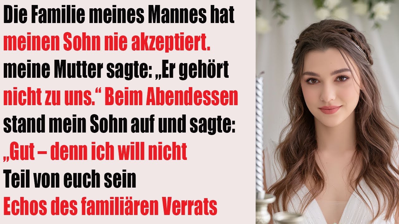 Seine Oma sagte: „Er gehört nicht zu uns“ – dann sprach mein Sohn und schockierte alle