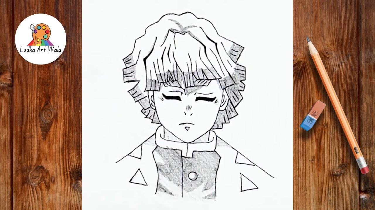 How to draw Zenitsu step by step, EASY