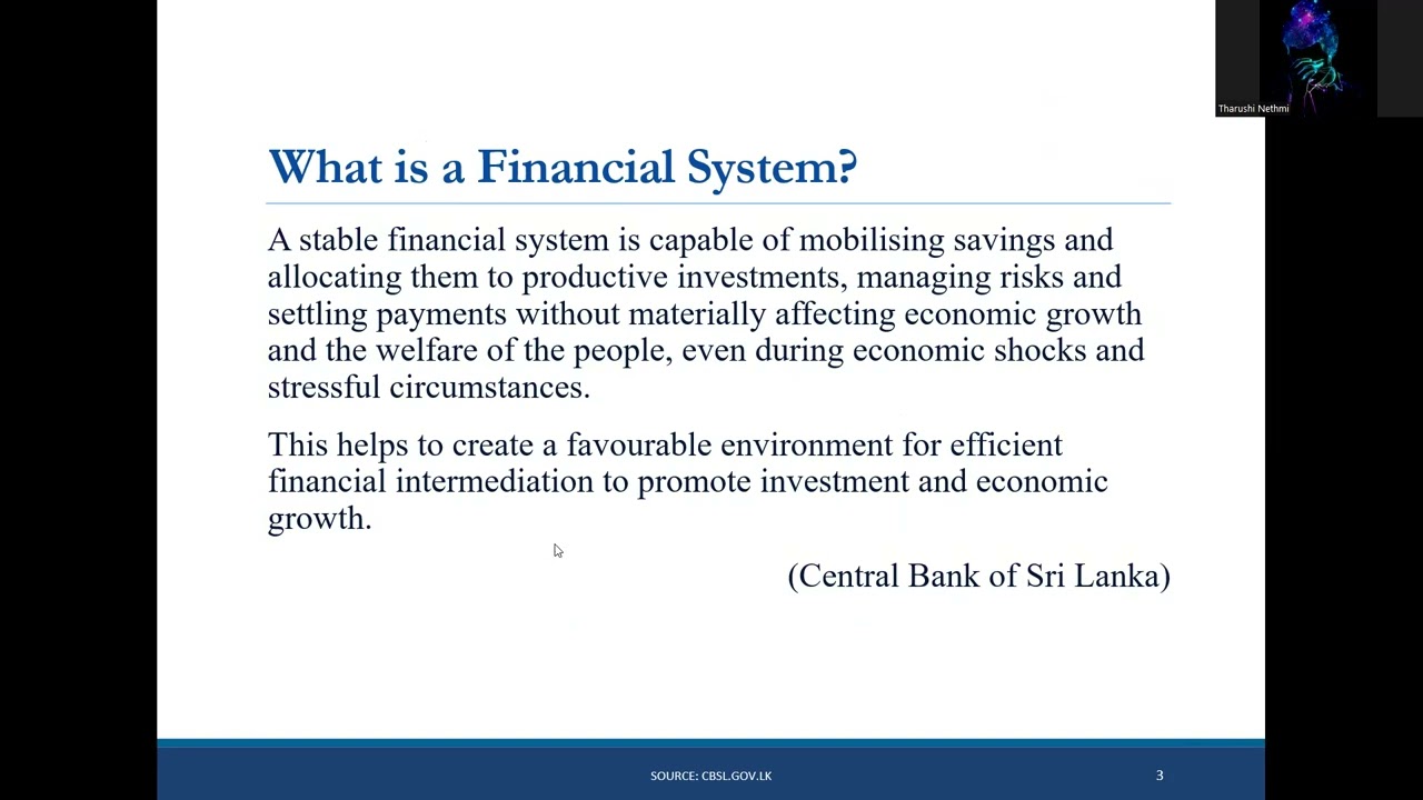 FIN Chapter 02 (Part 01) Sri Lanka’s Financial  System