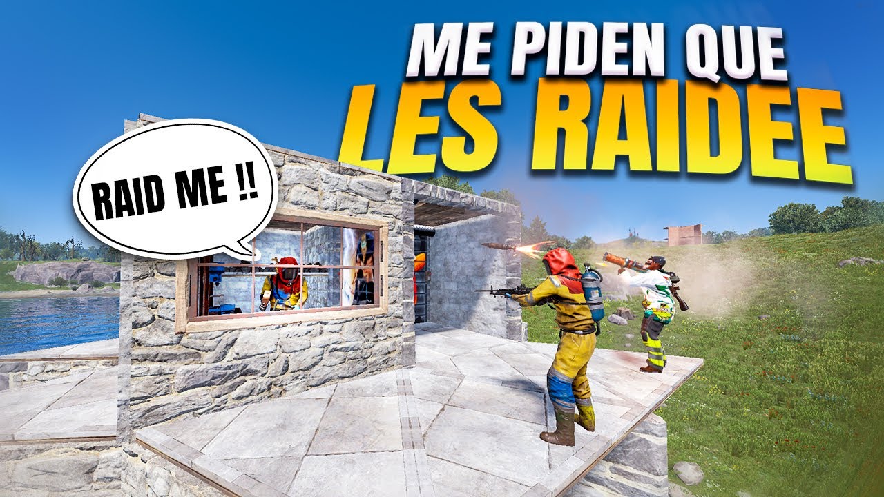 Me PIDEN que les RAIDEE y YO lo CUMPLO - RUST - Gameplay español