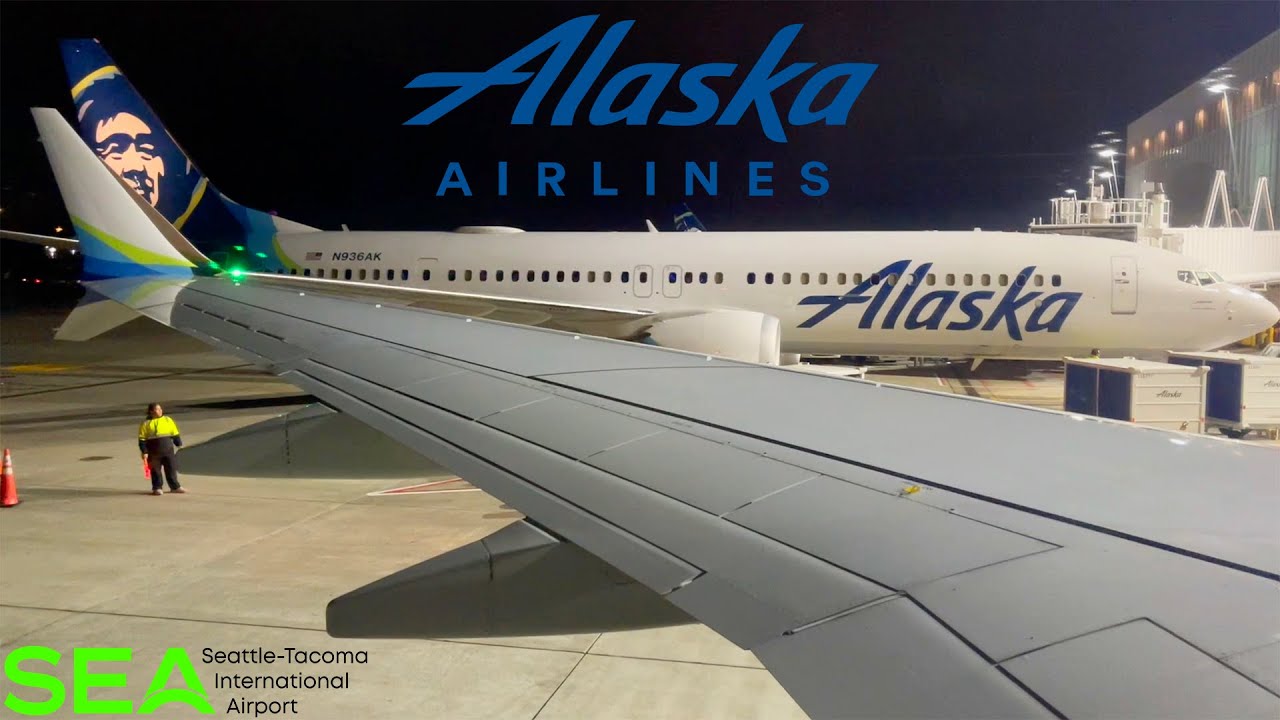 Alaska Airlines Boeing 737 MAX 9 Landing in Seattle (SEA)
