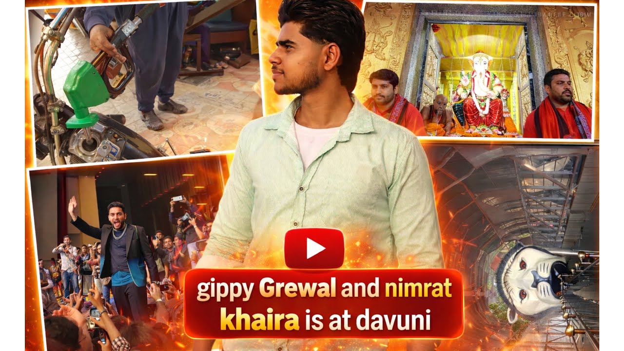 Gippy Grewal @gippygrewal And Nimrat Khaira @nimratkhaira3369 At Dav University 😍❤️ Devi Talab Chle.