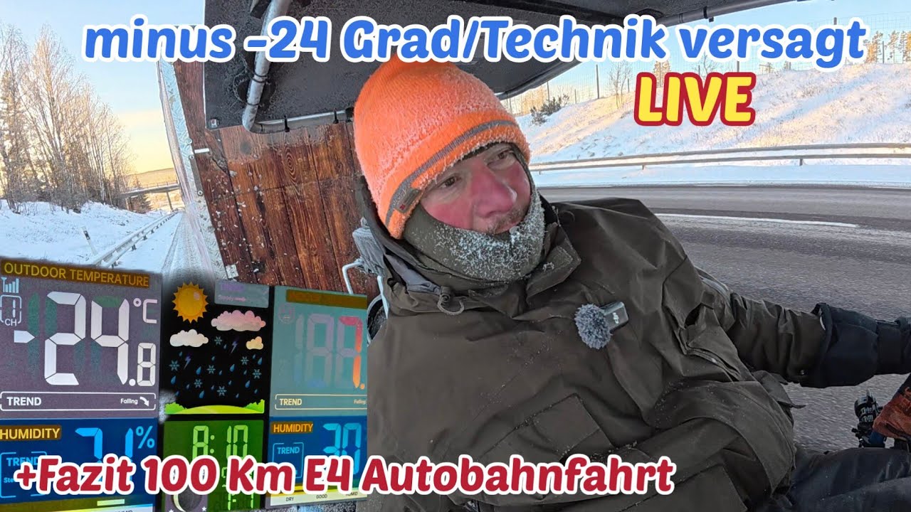 Live bei Minus -22 Grad/Technik versagt/kotze ab .