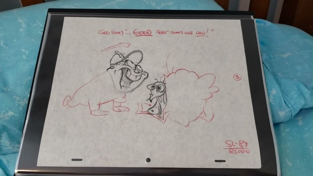 Animation Art Showcase - Original Production Drawing from Un-Produced Ren & Stimpy Cartoon! (Part 1)