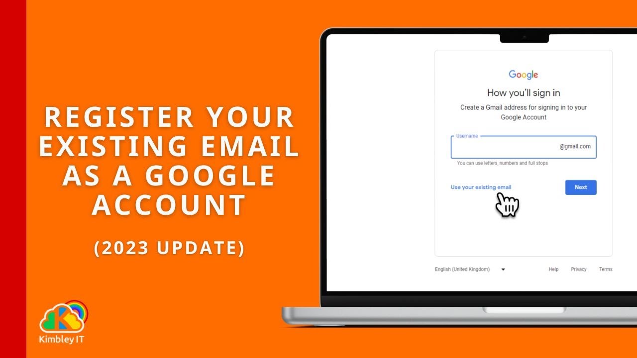 How to register your existing email address with a Google account (2023 Update)