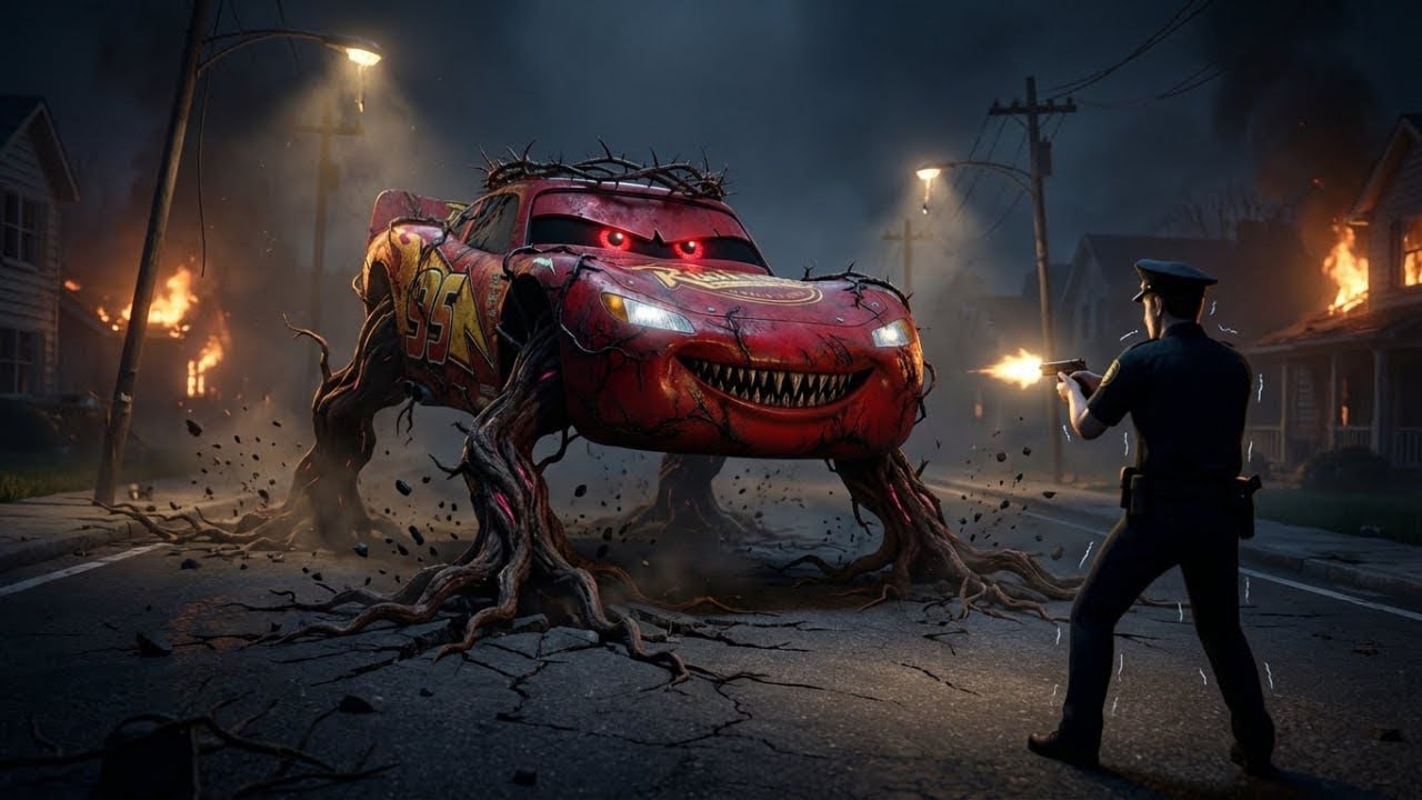 Root Monster McQueen Unleashed: Gas Station Chaos ,Live TV Plea