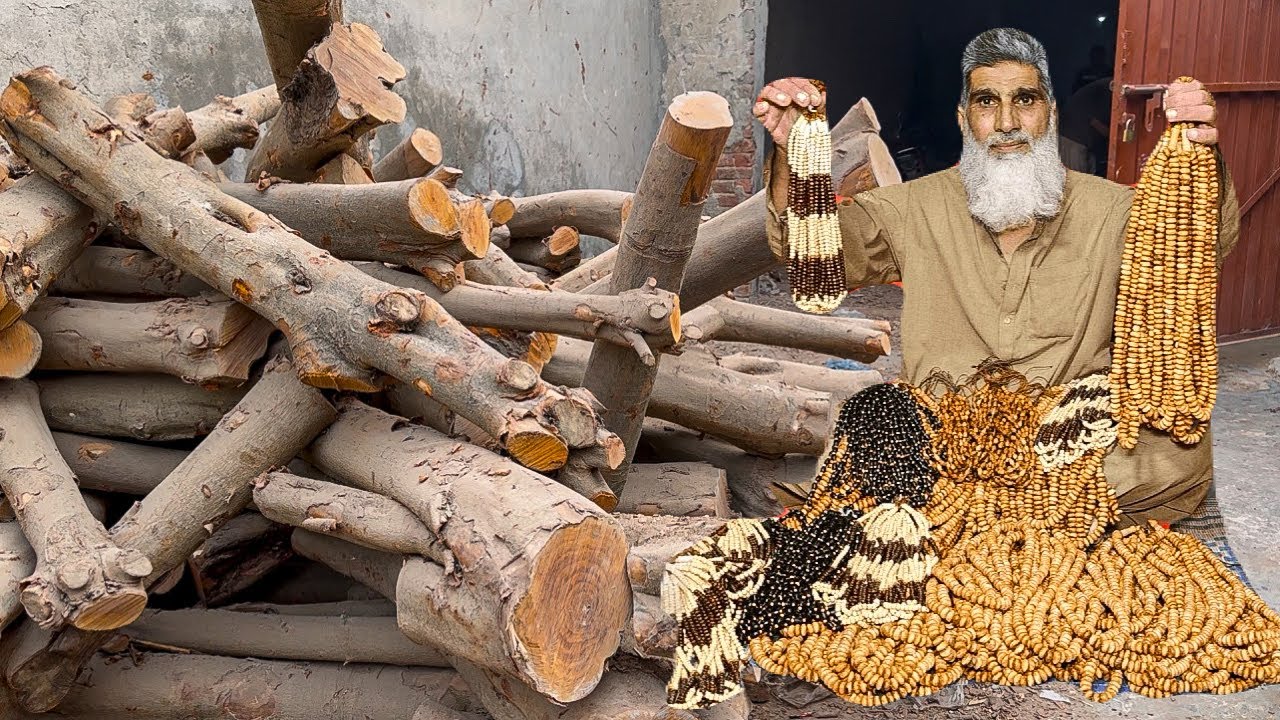 The Intricate Methodology of Manufacturing Wooden Rosaries (Tasbih) | Precision Craftsmanship