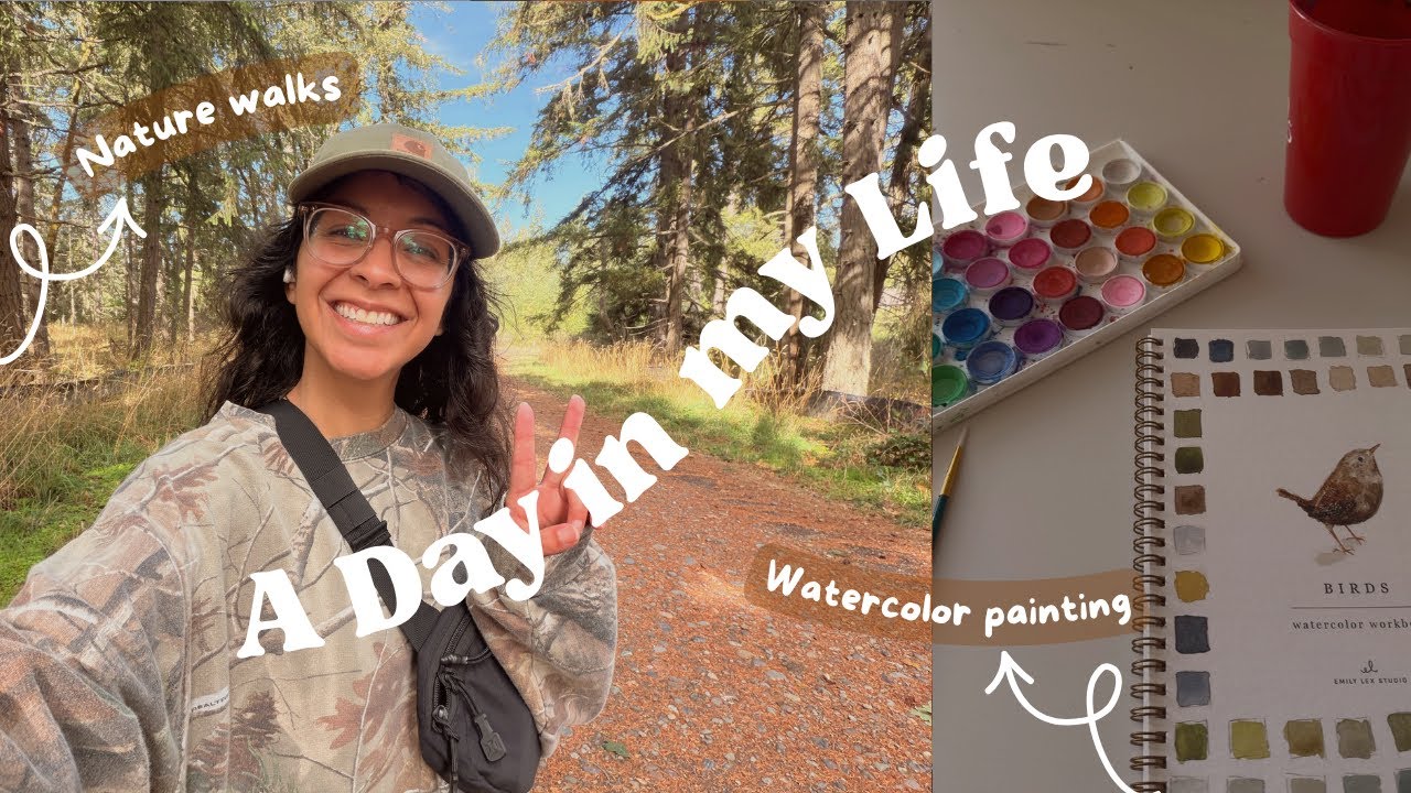 🌿Closet Cleanout to Canvas: Seasonal Closet Reset, Meditative Nature Walk, and Watercolor Painting 🎨