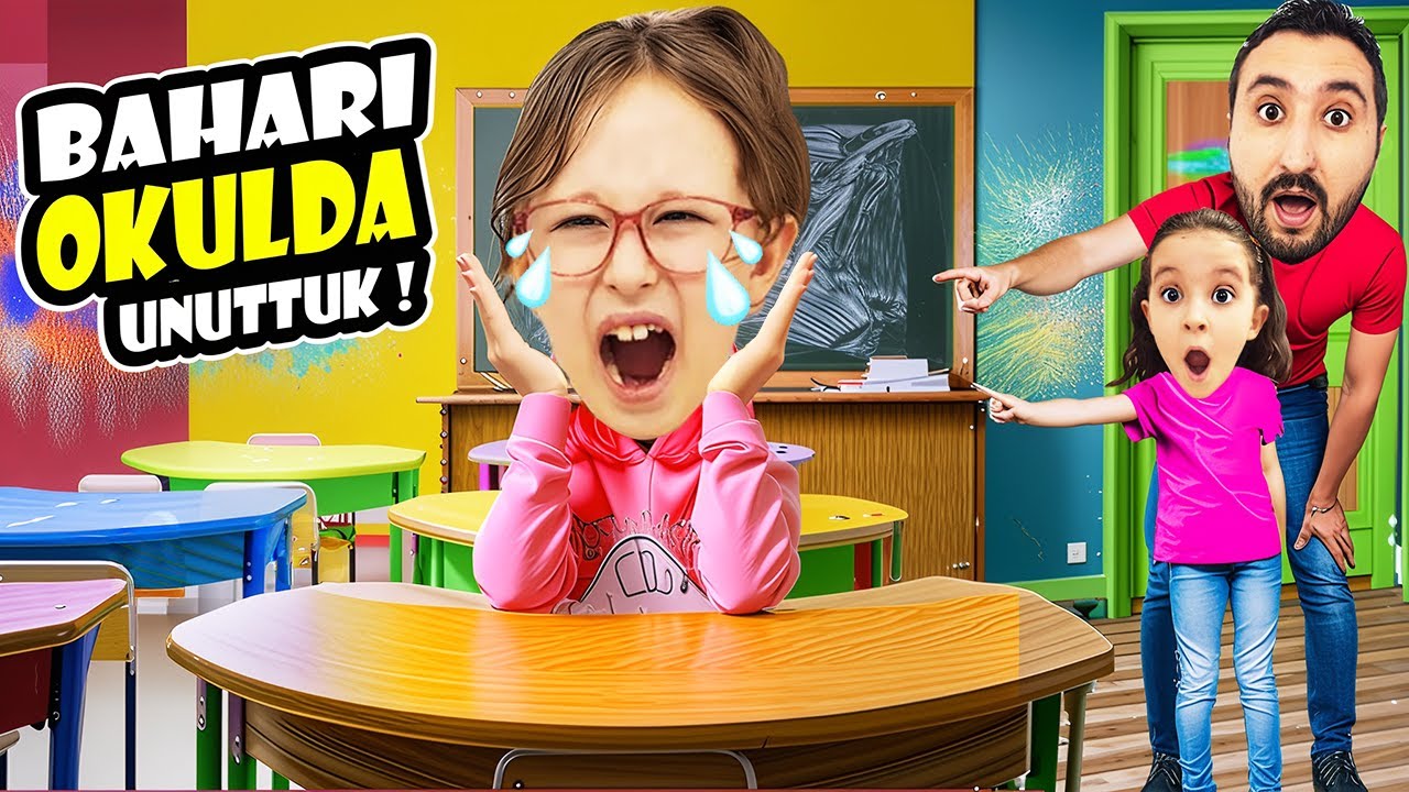 BAHARI OKULDA UNUTTUK !! BAHAR OKULDA UYUYAKALDI !! GECEYİ OKULDA MI GEÇİRDİ ?!