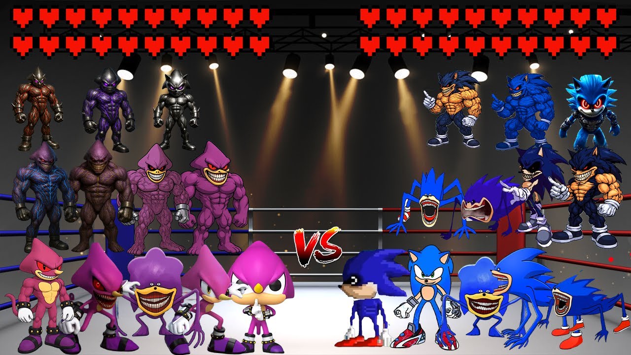 Espio The Chameleon Monster Evolution против Sonic Monster Evolution! Битва мемов