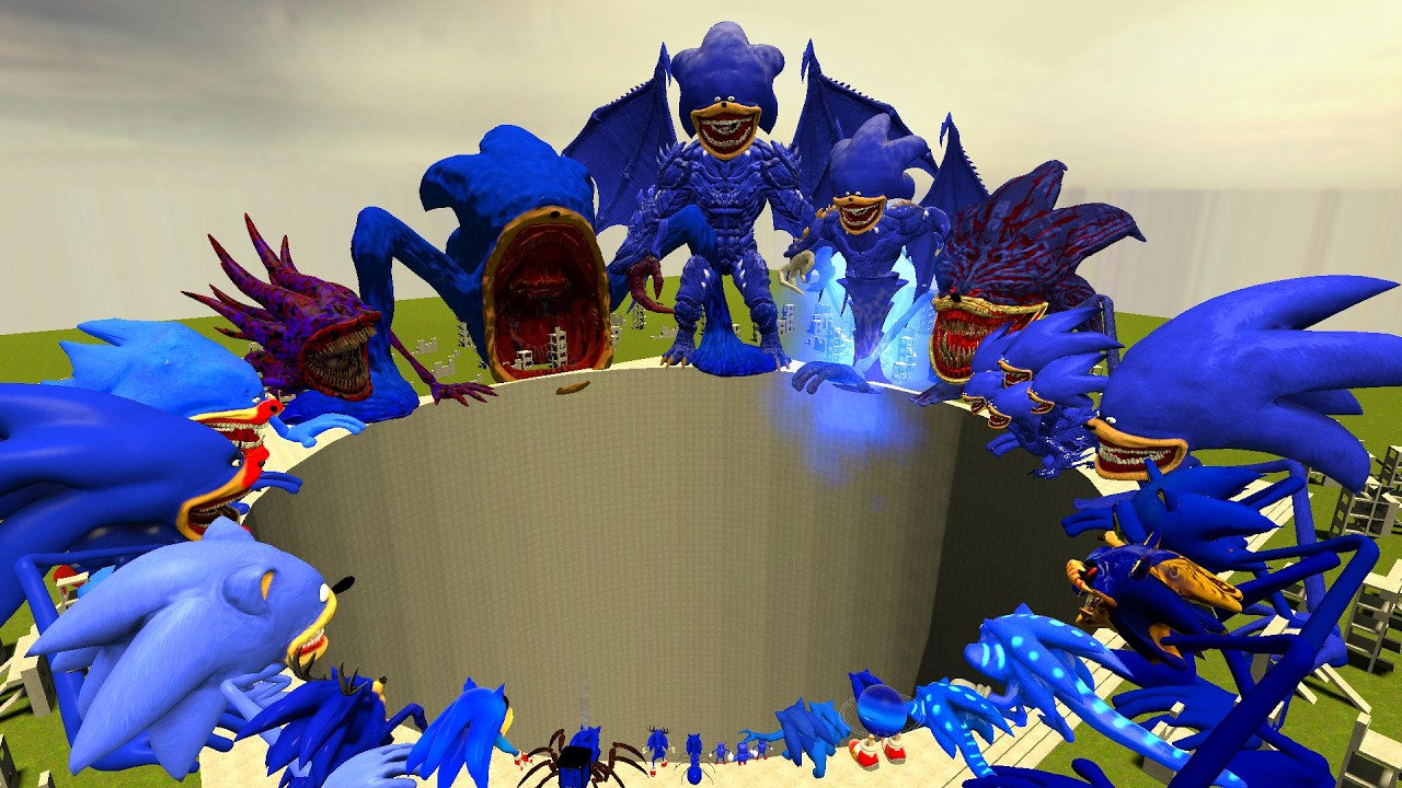 GIANT HOLE CITY ALL GIANT SHIN SONIC TAPES FAMILY in Garry's Mod