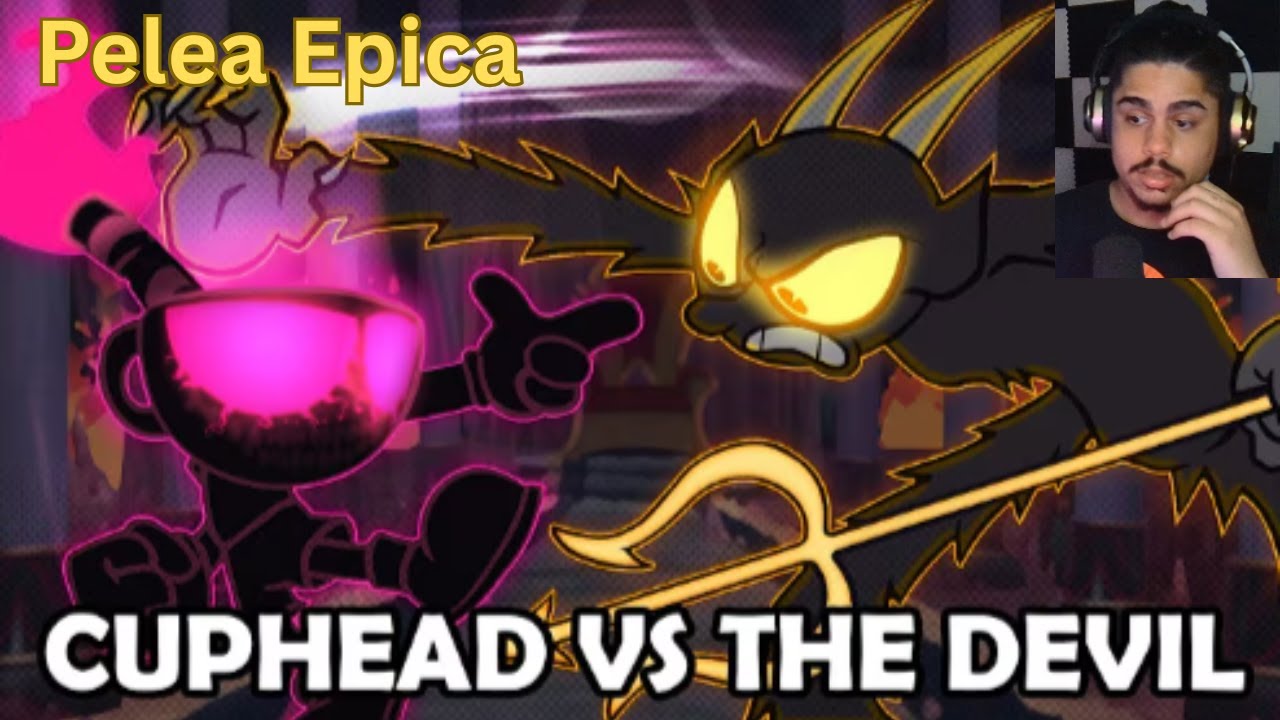 Cuphead vs The Devil Reaccion (Batalla Animada)