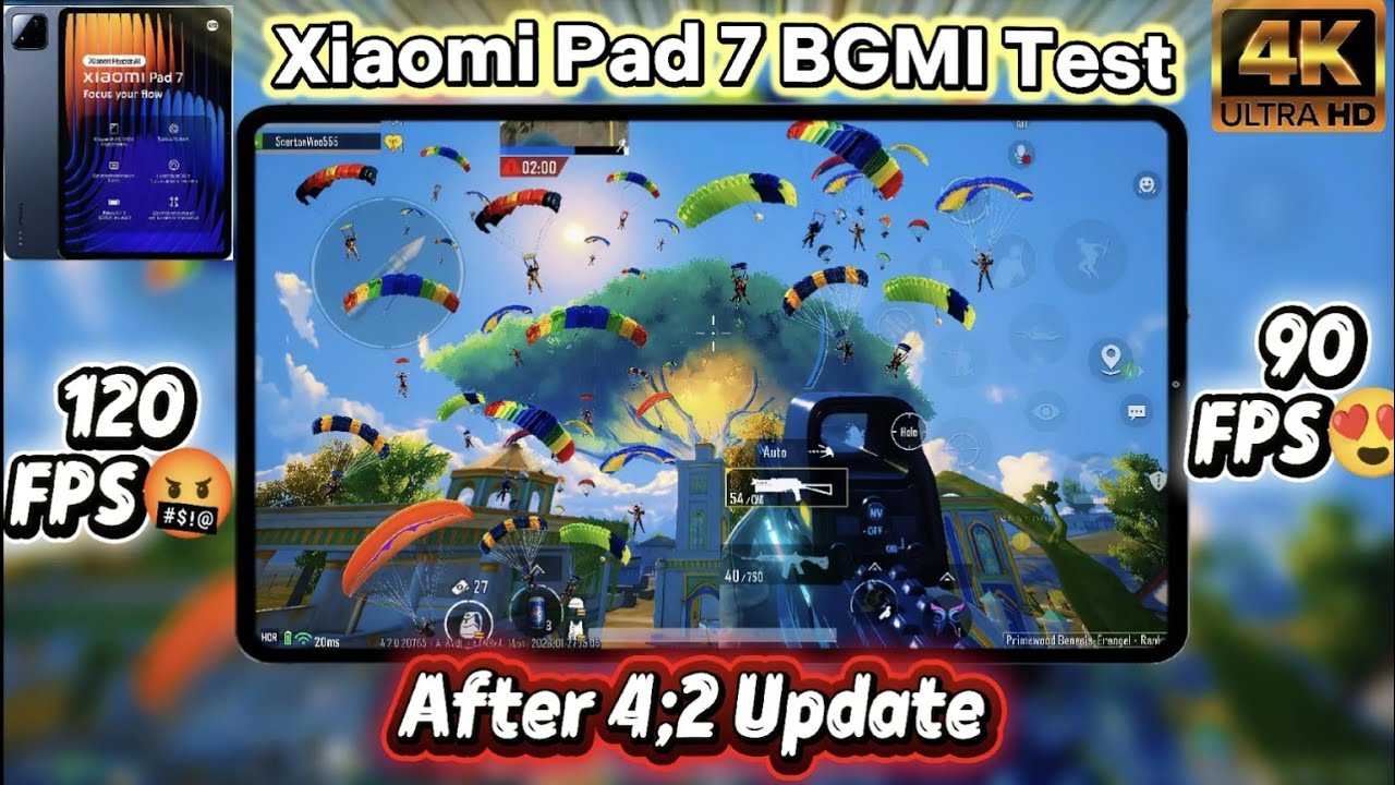 Xiaomi Pad 7 BGMI Test 🔥 Xiaomi Pad 7 Pubg Test | Xiaomi Pad 7 Gaming Review After Update  