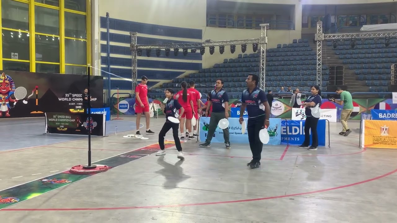 Indian speed ball relay team at Egypt